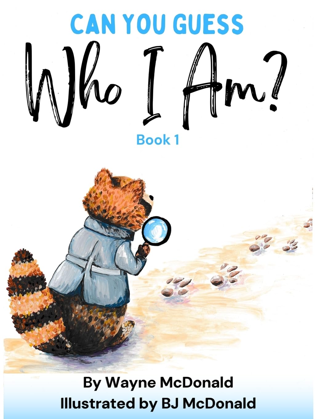 Can You Guess Who I Am? Book 1 cover featuring a detective bear with magnifying glass